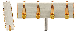 EM-Tec S-Clip Probenhalter mit 10x S-Clip, 90° auf 50 x 10 x 14 mm, Standard Pin